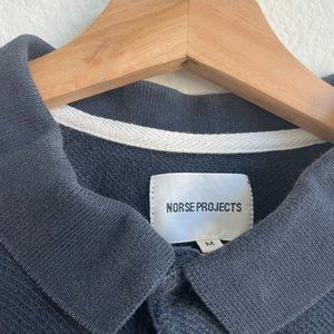 Norse Projects Long -Sleeve Polo, Blue, Medium